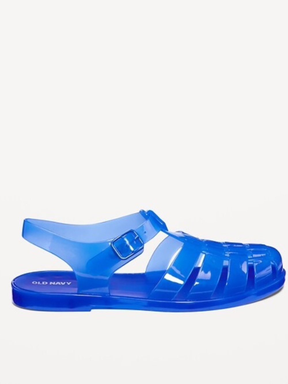 Old Navy women’s jelly sandals sz 9 cobalt blue Closed Toe womens 90s Nostalgia - Picture 2 of 5